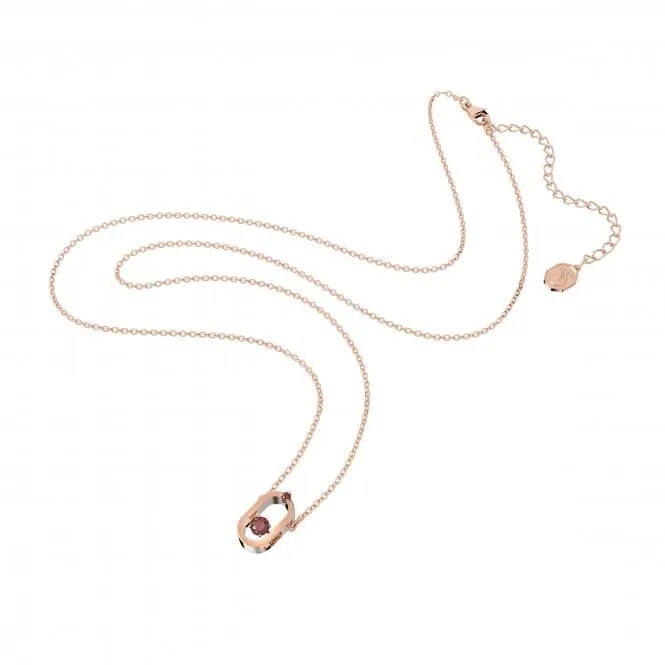 Sparkling Rose Red Dark Necklace 5620550