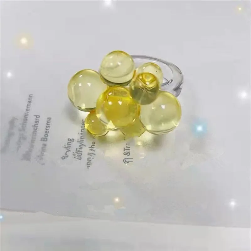 TEEK - Various Colorful Transparent Rings