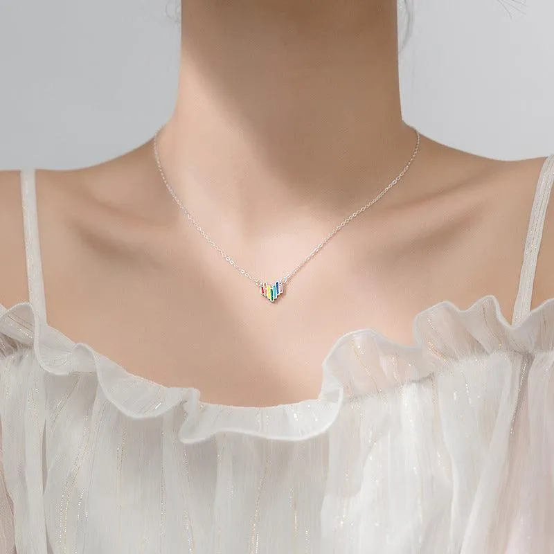 There's A Rainbow In My Heart Necklace