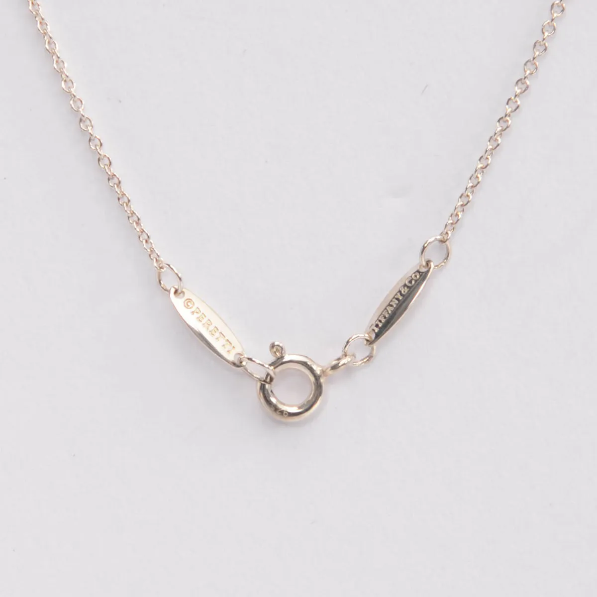 Tiffany & Co Silver Elsa Peretti Diamonds By The Yard Necklace