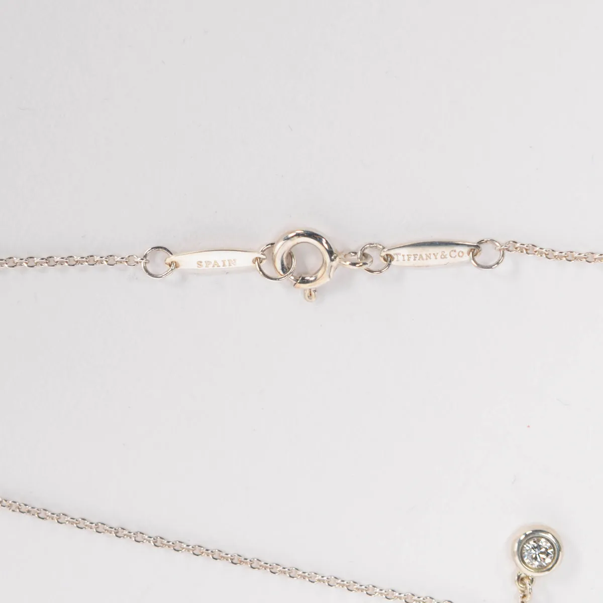 Tiffany & Co Silver Elsa Peretti Diamonds By The Yard Necklace