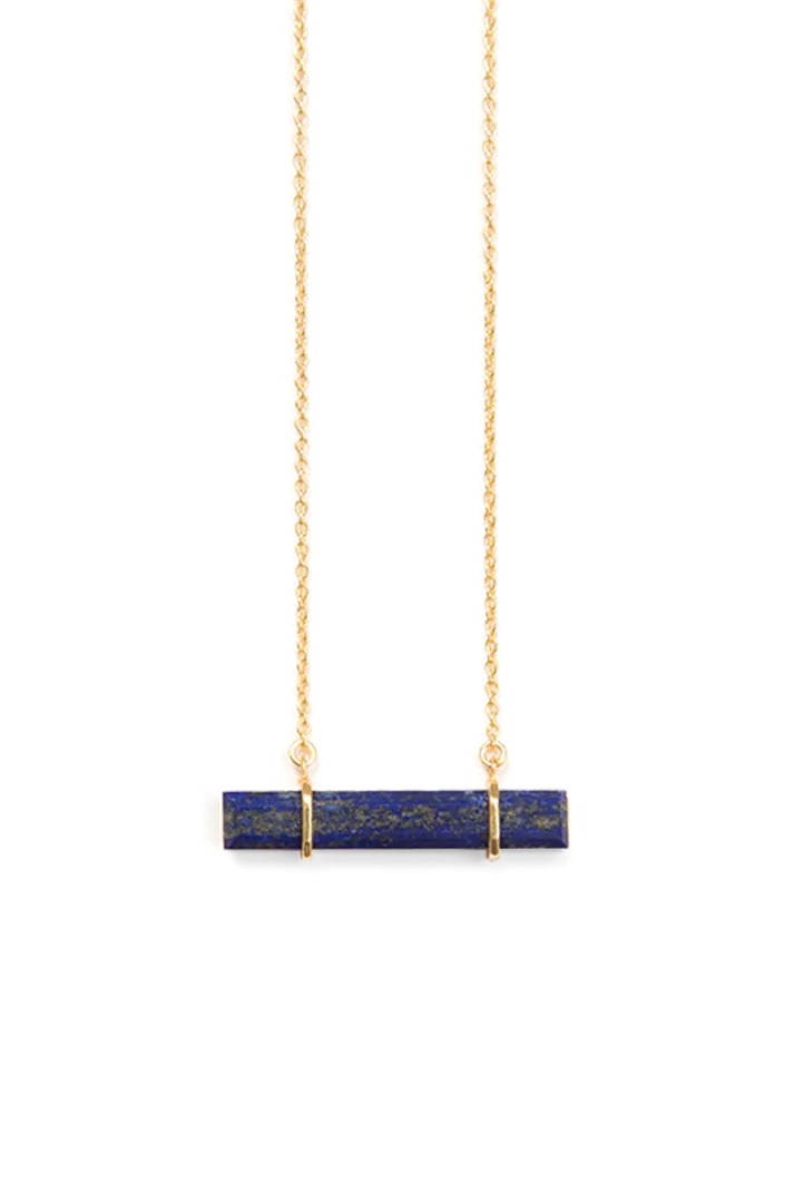 Urban Bar Necklace with Lapis Lazuli