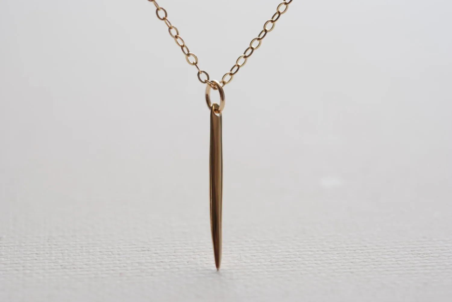 Wholesale Gold Dagger Spear Needle Necklace, 24k gold Dagger Spear Needle,Gold Spike Necklace,Gold Spear Necklace,Minimalist Dagger Spear Spike