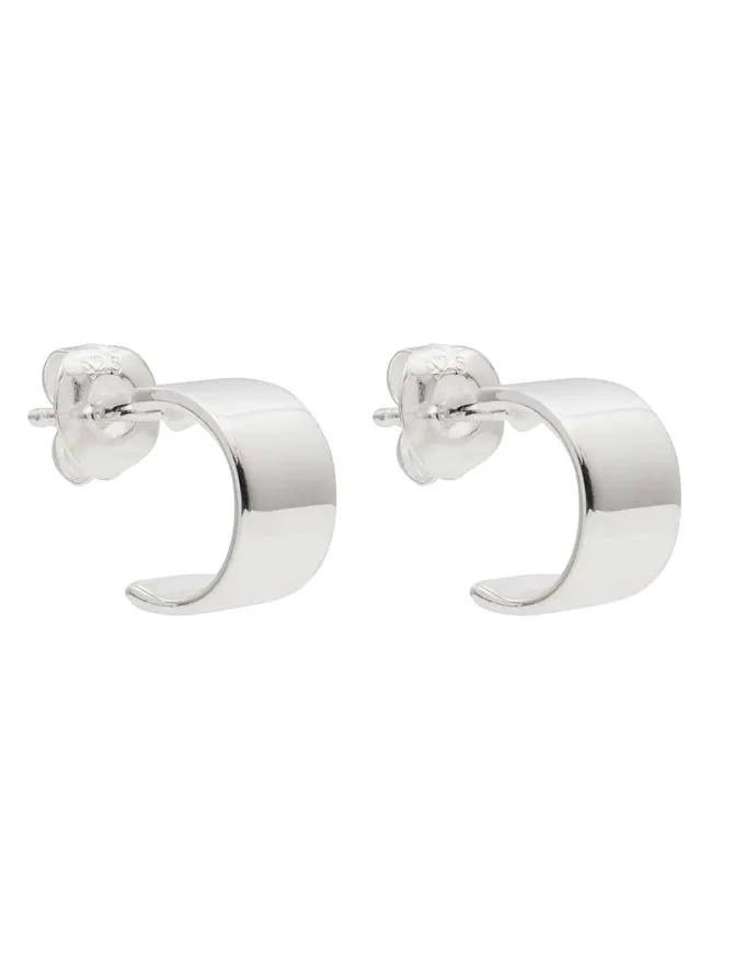 Yale Hoop Earring Silver