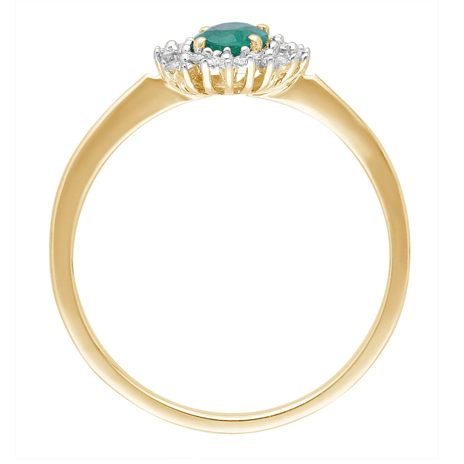 Yellow Gold Emerald & Diamond Heirloom Ring