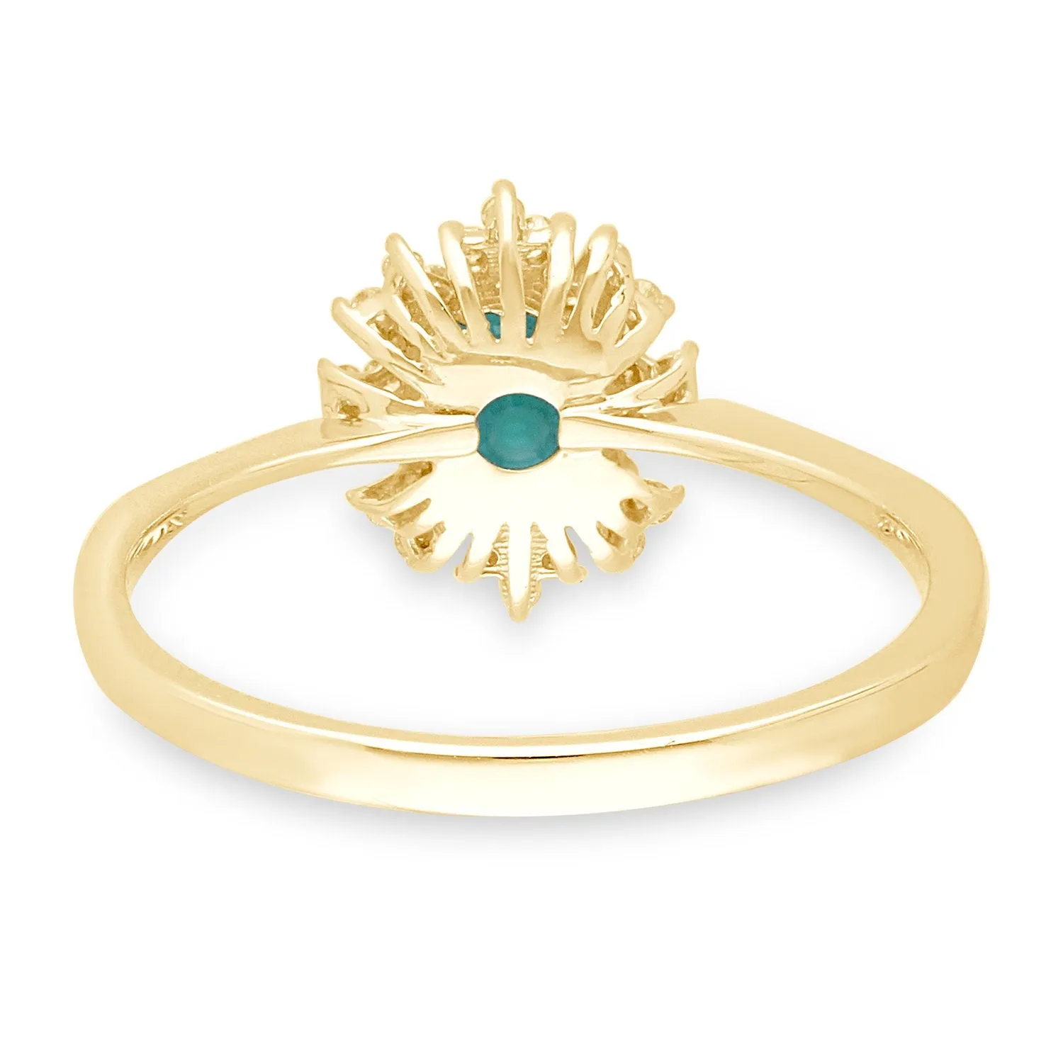 Yellow Gold Emerald & Diamond Heirloom Ring